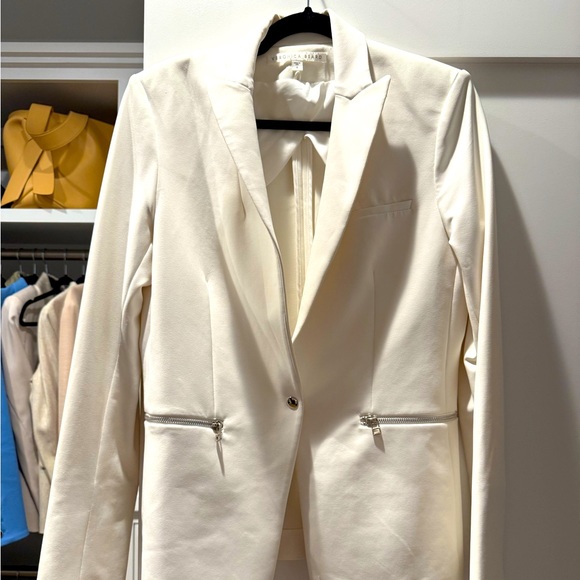 Veronica Beads white scuba blazer, size 8, good condition - Picture 1 of 2